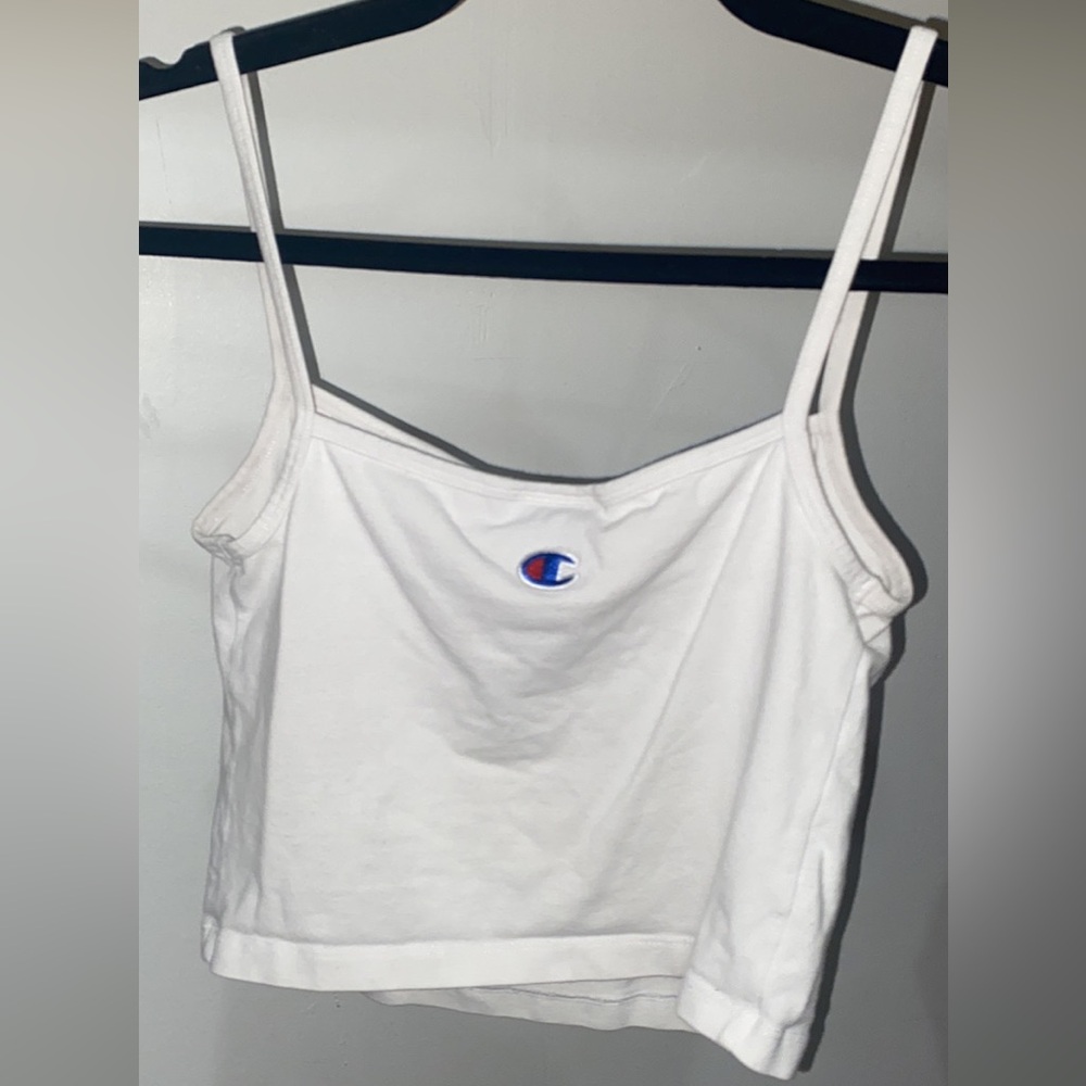 Champion White Cropped Cami Tank